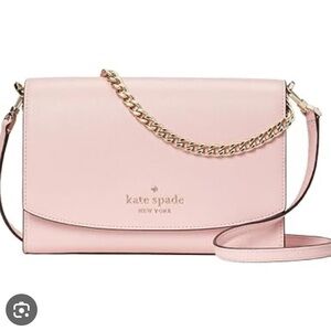 NWOT Kate Spade NY Cameron street chain clutch shoulder crossbody bag light pink